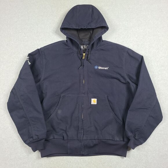 Carhartt Mens 0J0131-M Duck Canvas Thermal-Lined Active Loose Fit Jacket Size L - Picture 1 of 14
